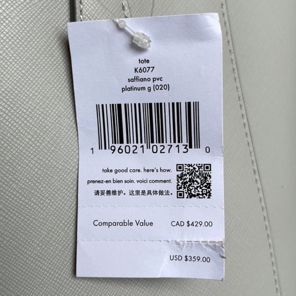 Kate Spade Dana Tote Platinum Grey - Picture 8 of 16